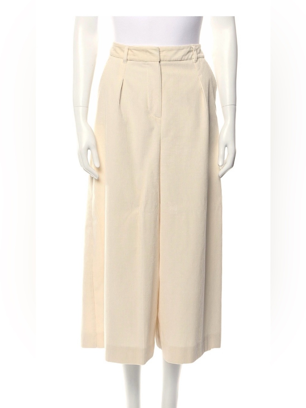 Weekend Max Mara Cream Wide-Leg Trousers XS
